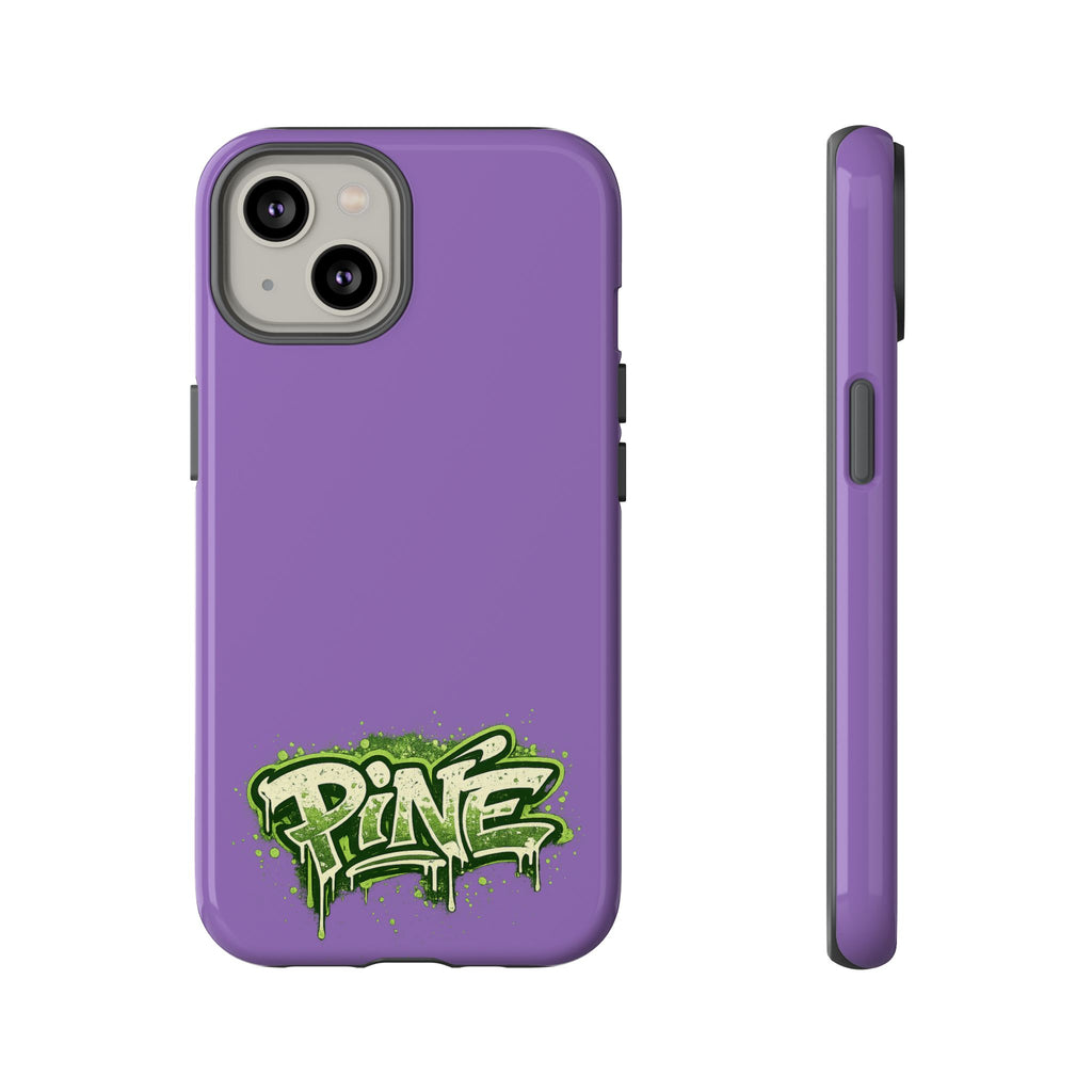 Phone Case — Purple Graffiti "Pine" Protective Cover