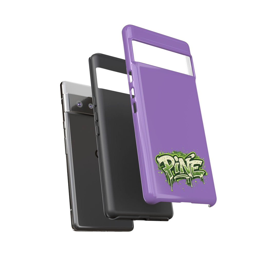 Phone Case — Purple Graffiti "Pine" Protective Cover