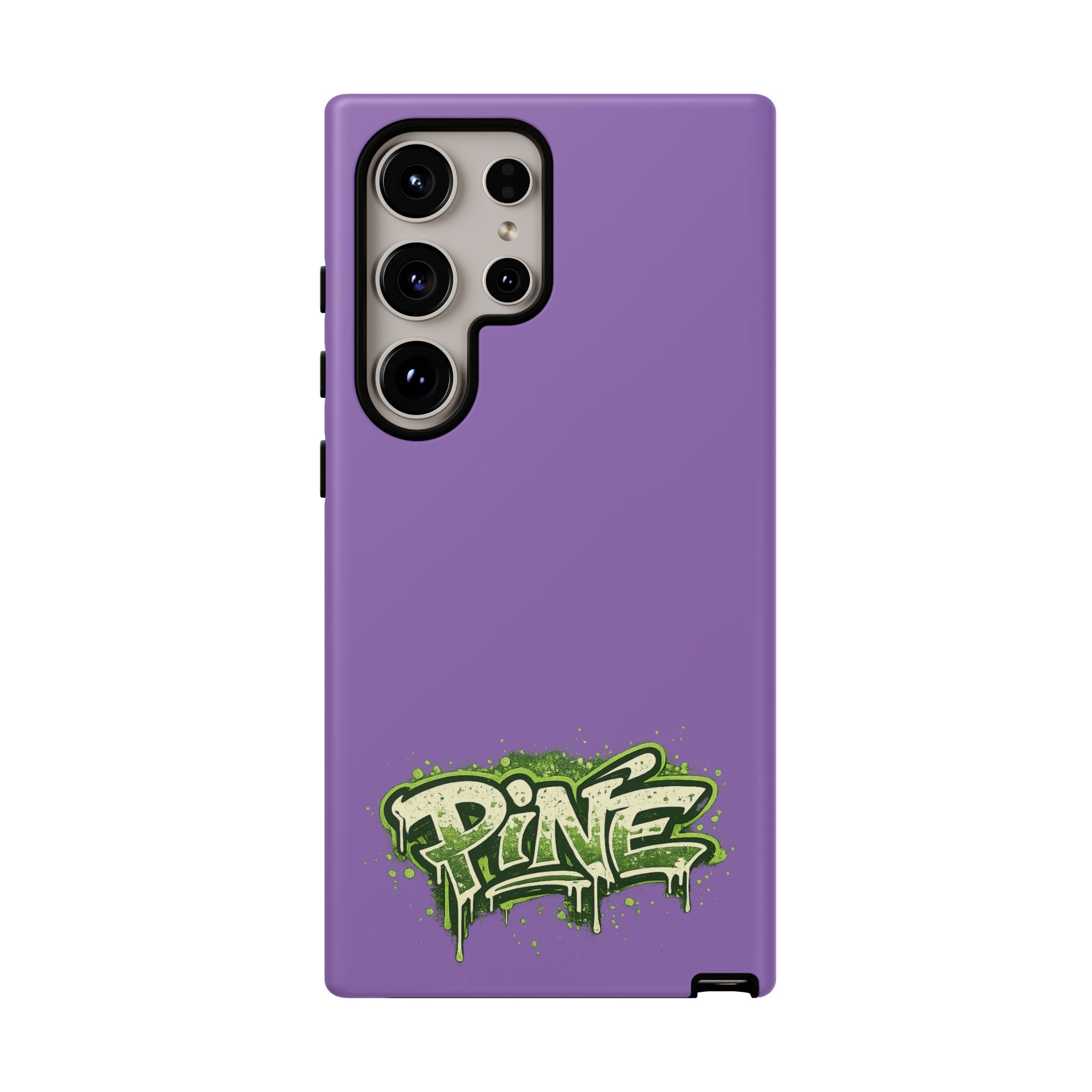 Phone Case — Purple Graffiti "Pine" Protective Cover