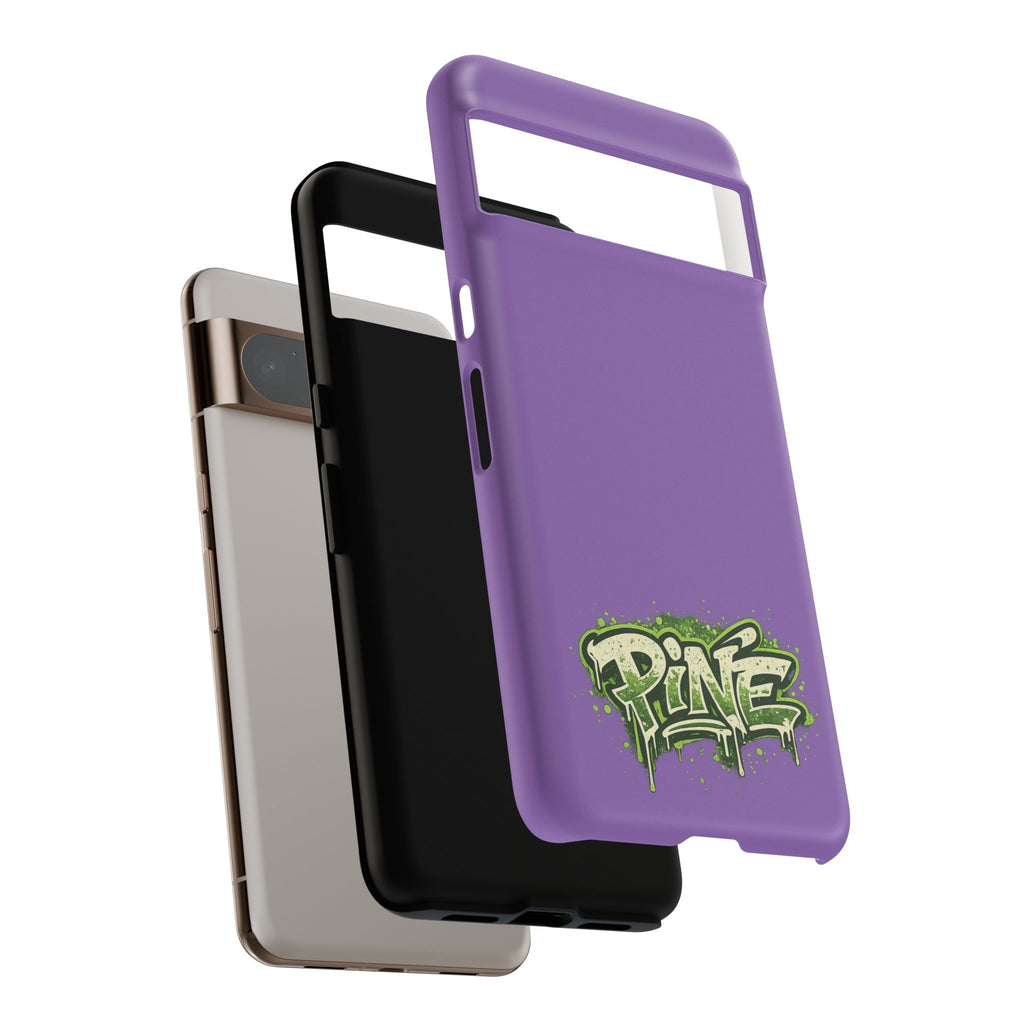 Phone Case — Purple Graffiti "Pine" Protective Cover