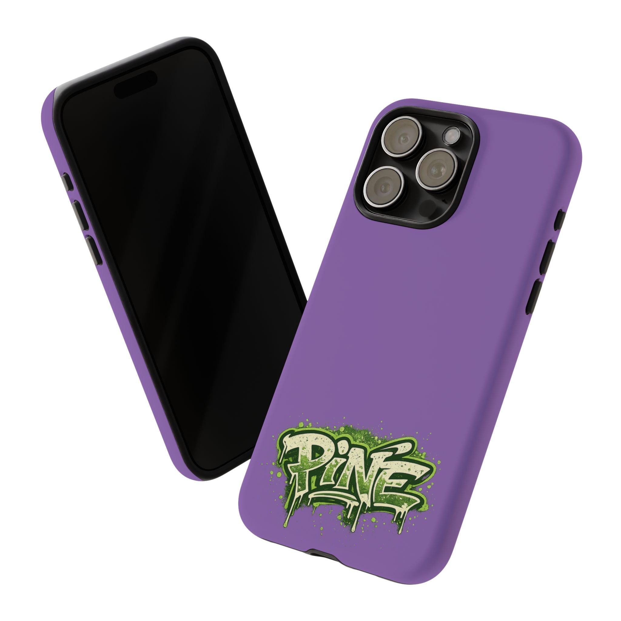 Phone Case — Purple Graffiti "Pine" Protective Cover