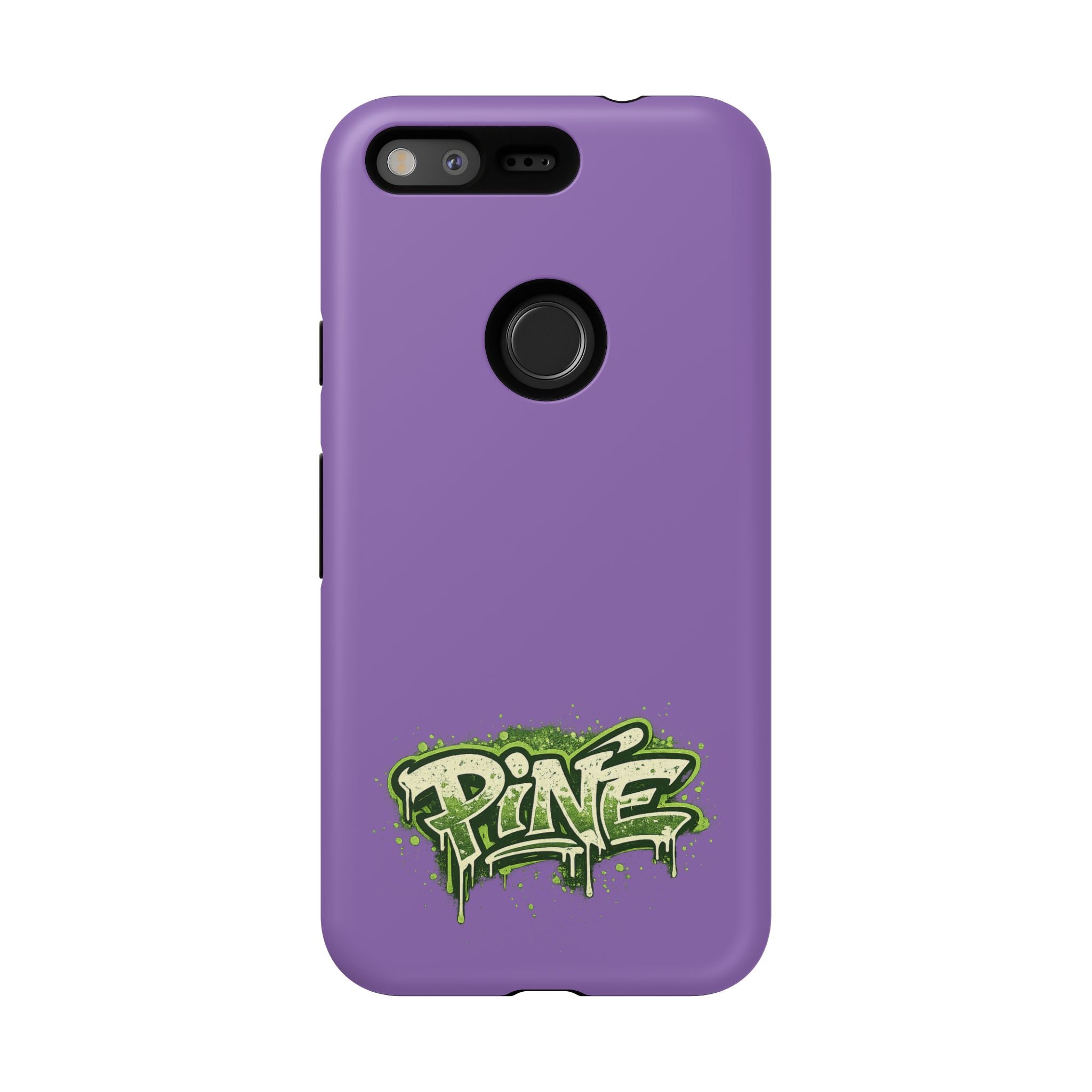 Phone Case — Purple Graffiti "Pine" Protective Cover