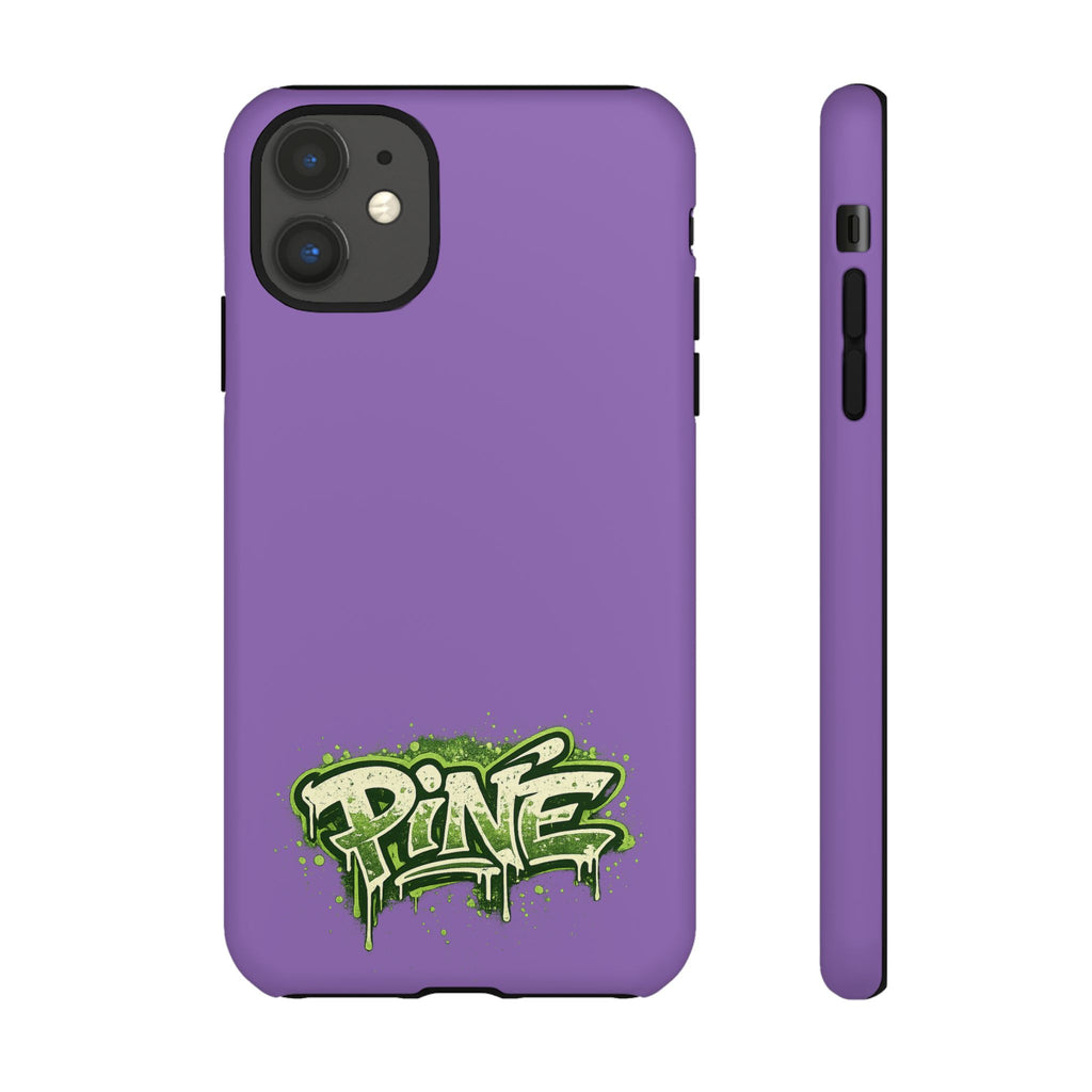 Phone Case — Purple Graffiti "Pine" Protective Cover