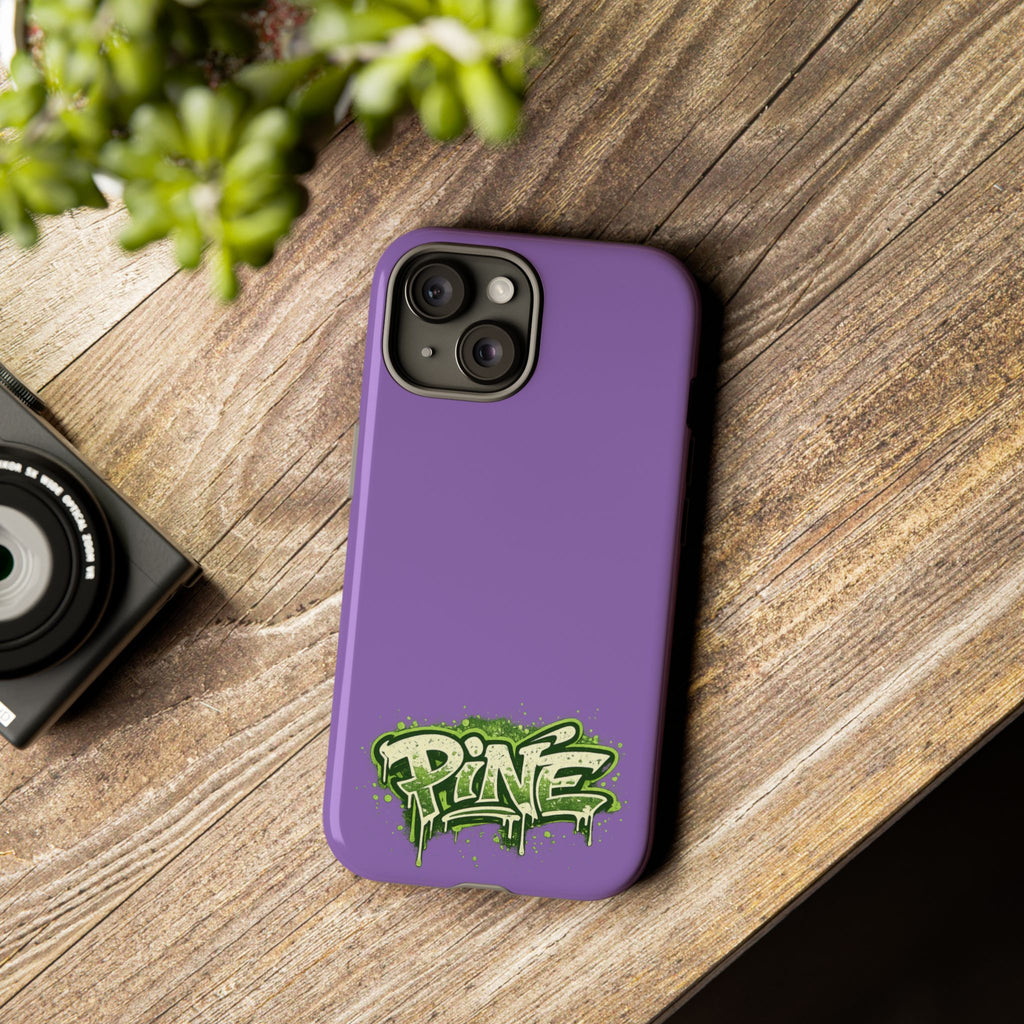 Phone Case — Purple Graffiti "Pine" Protective Cover