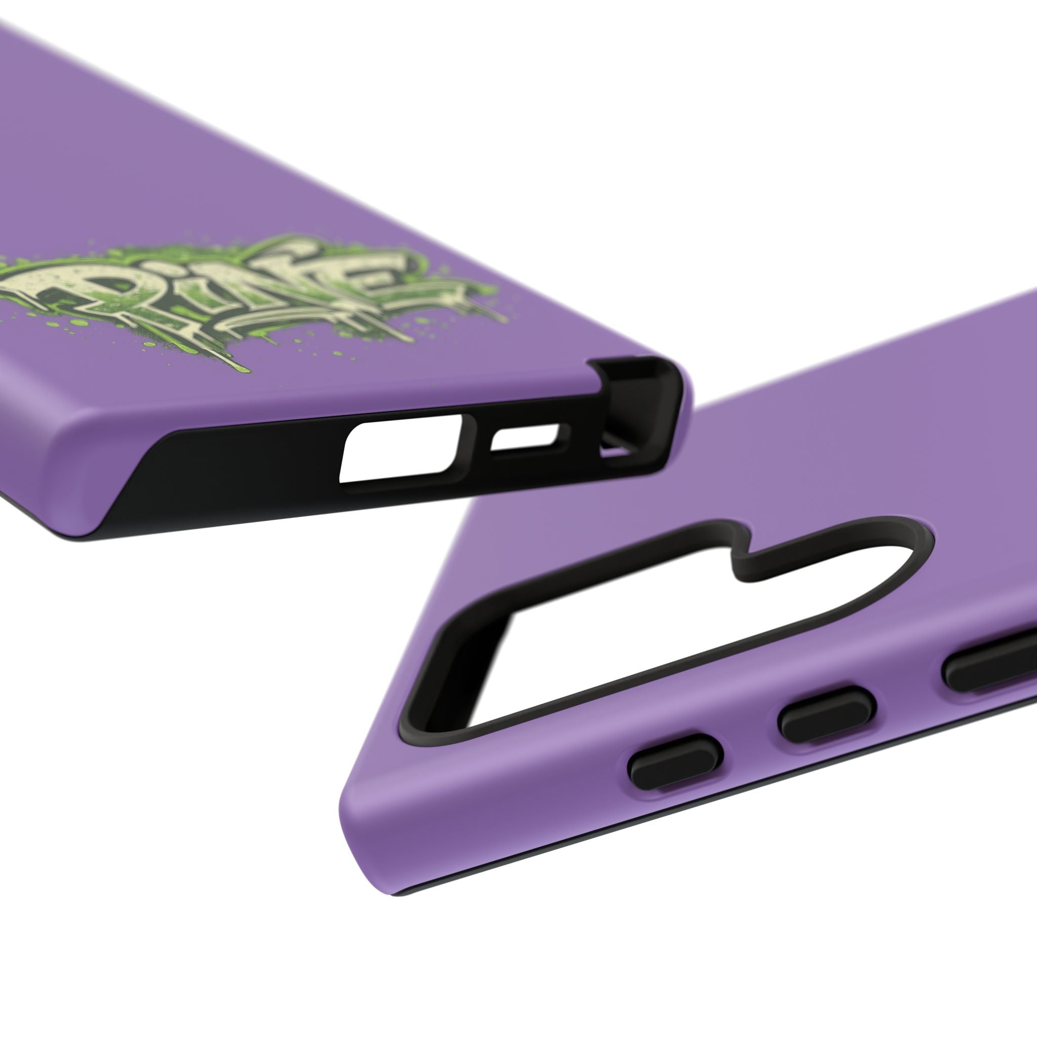Phone Case — Purple Graffiti "Pine" Protective Cover