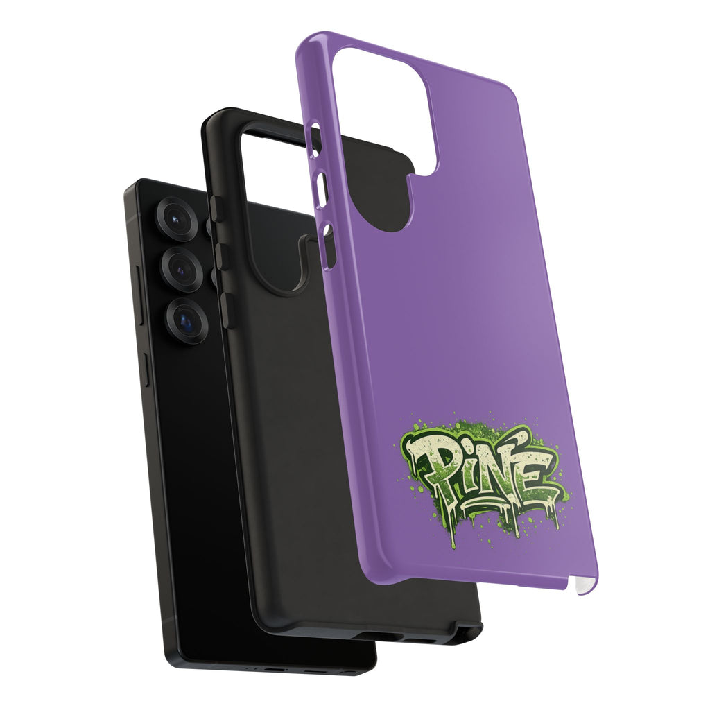 Phone Case — Purple Graffiti "Pine" Protective Cover
