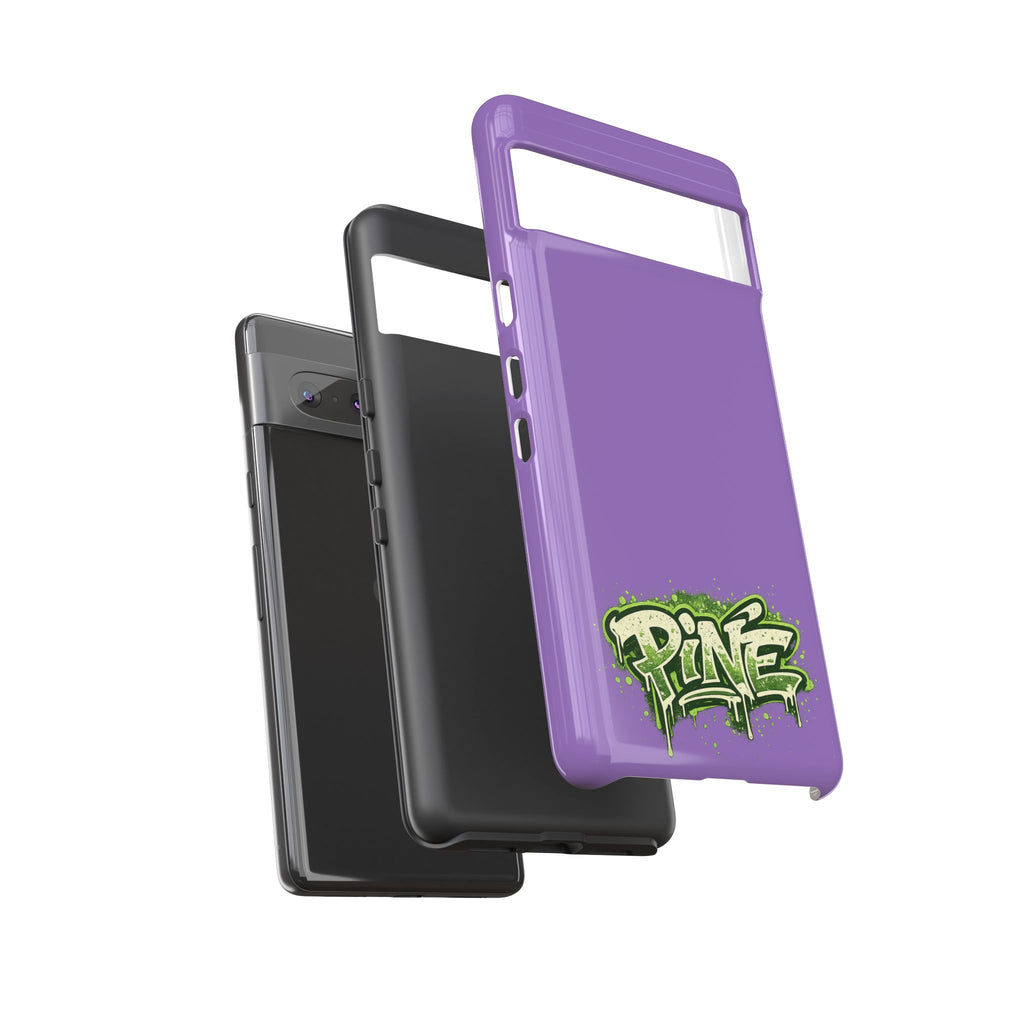 Phone Case — Purple Graffiti "Pine" Protective Cover