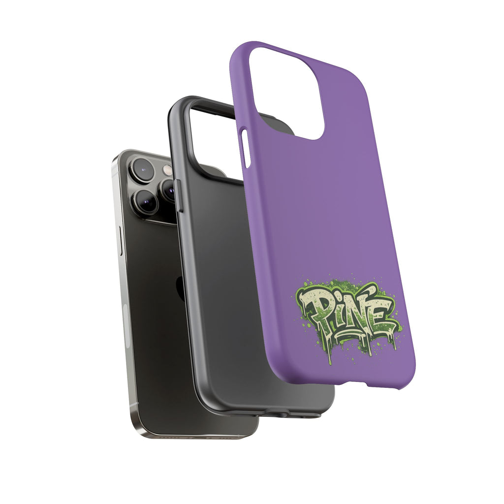 Phone Case — Purple Graffiti "Pine" Protective Cover
