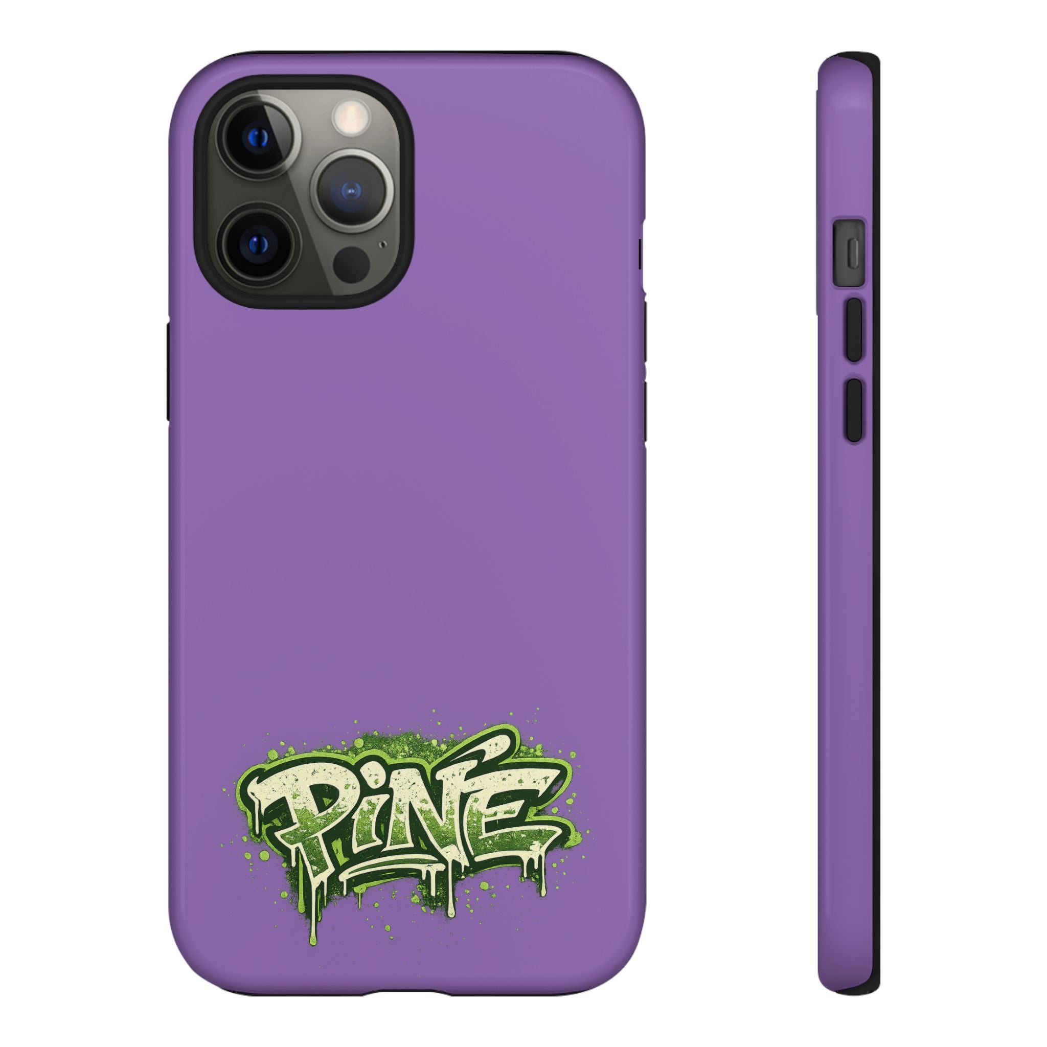 Phone Case — Purple Graffiti "Pine" Protective Cover