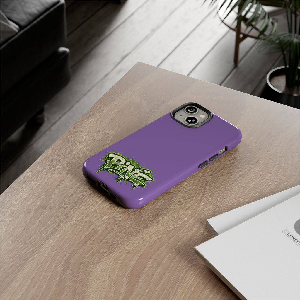 Phone Case — Purple Graffiti "Pine" Protective Cover