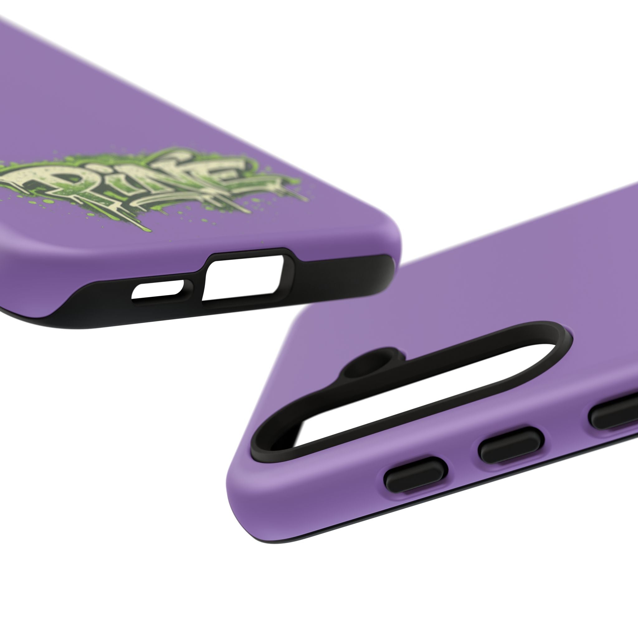 Phone Case — Purple Graffiti "Pine" Protective Cover