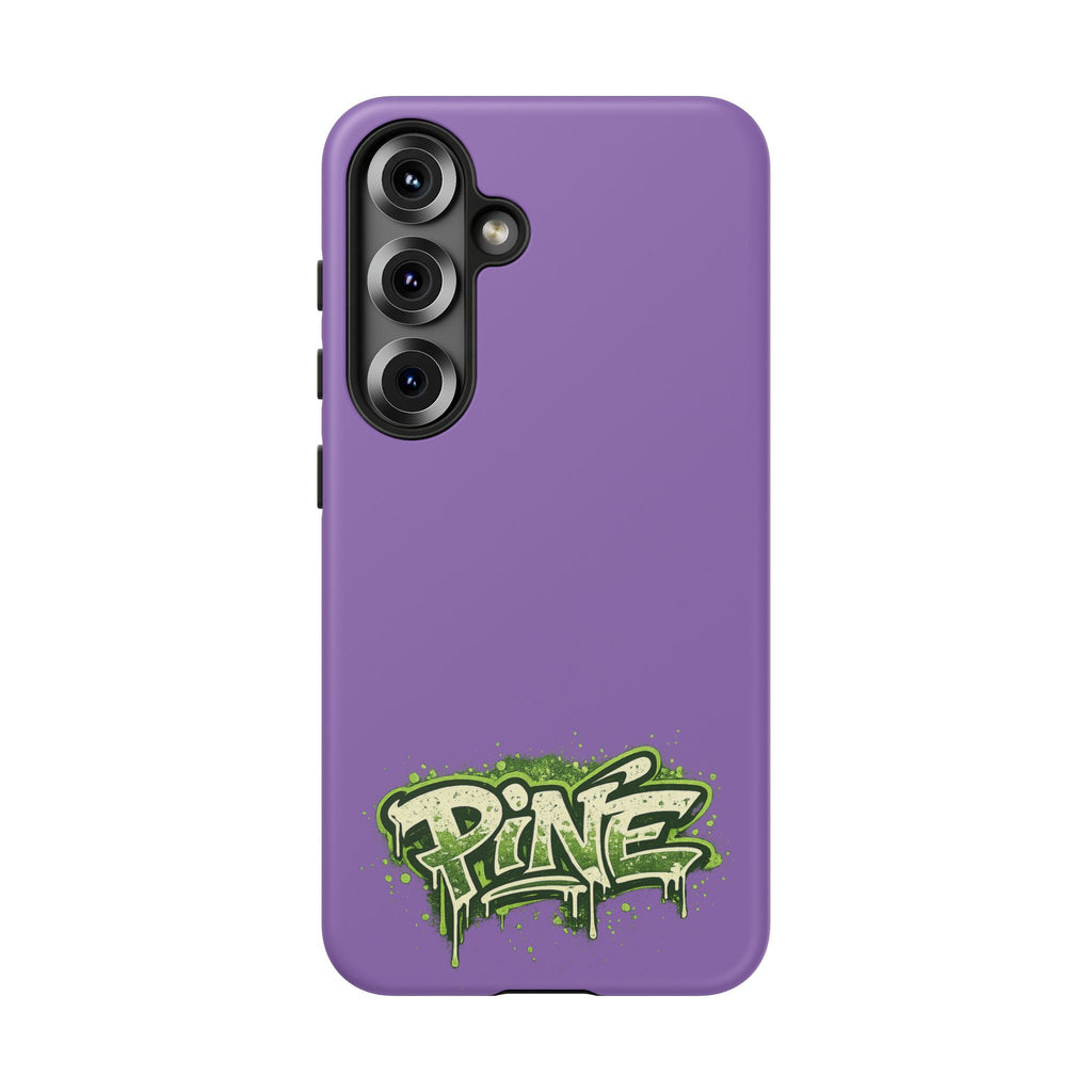 Phone Case — Purple Graffiti "Pine" Protective Cover