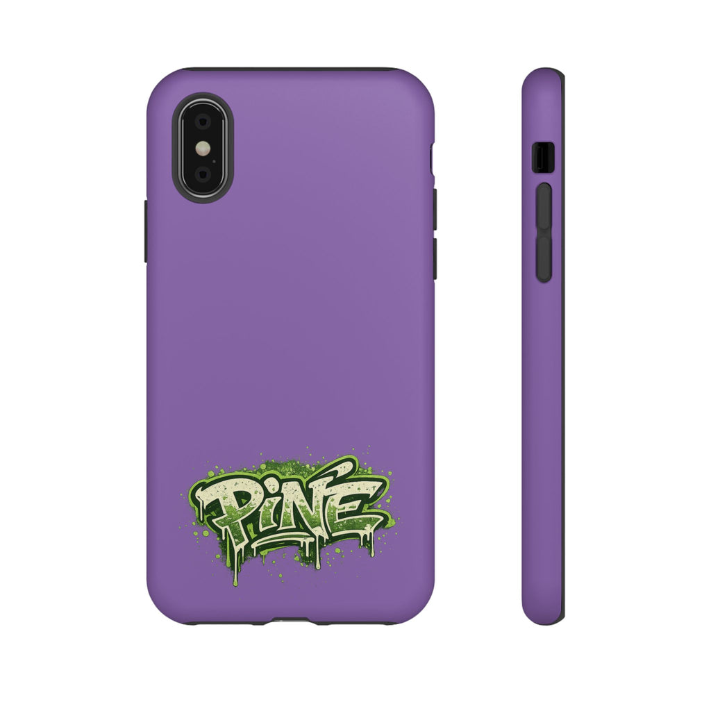 Phone Case — Purple Graffiti "Pine" Protective Cover