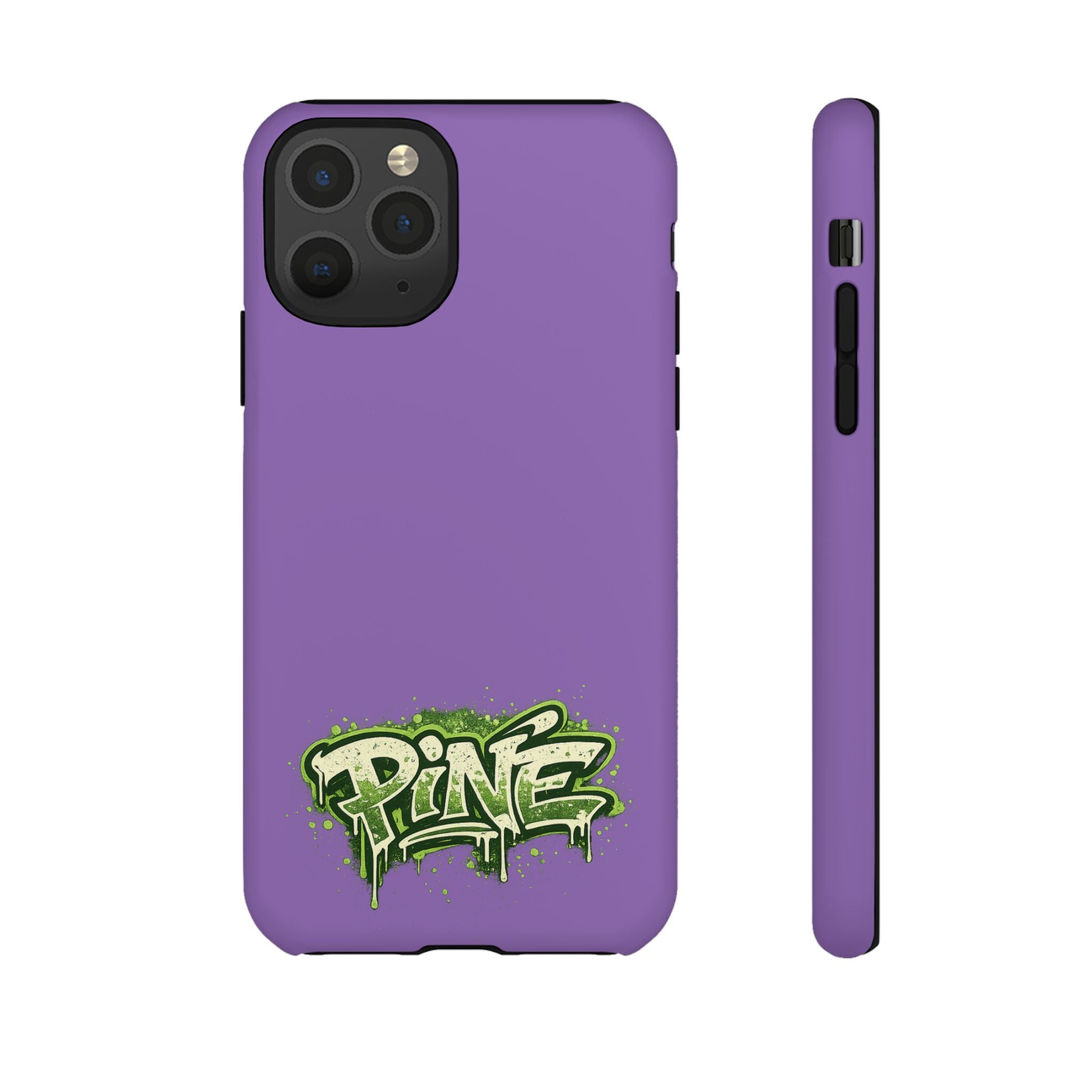 Phone Case — Purple Graffiti "Pine" Protective Cover