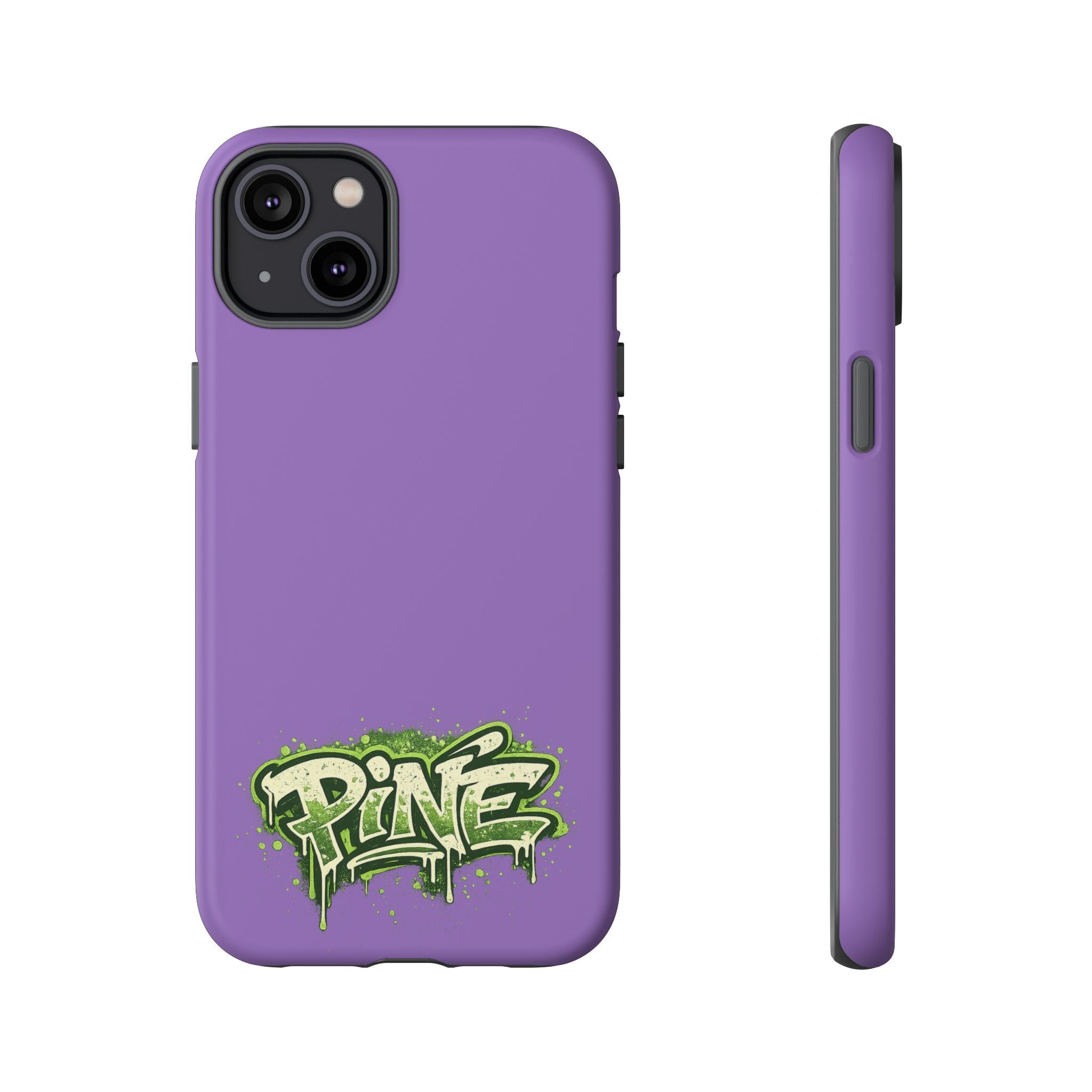 Phone Case — Purple Graffiti "Pine" Protective Cover