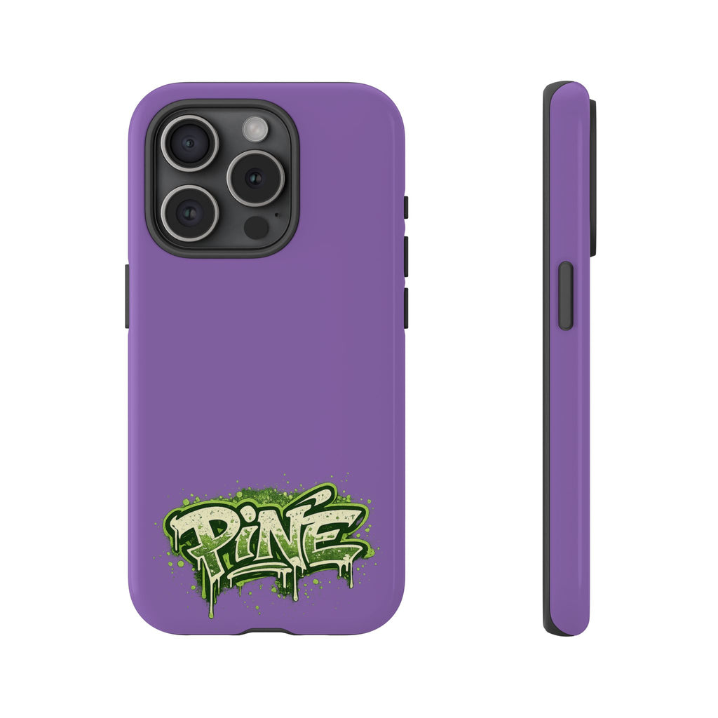 Phone Case — Purple Graffiti "Pine" Protective Cover