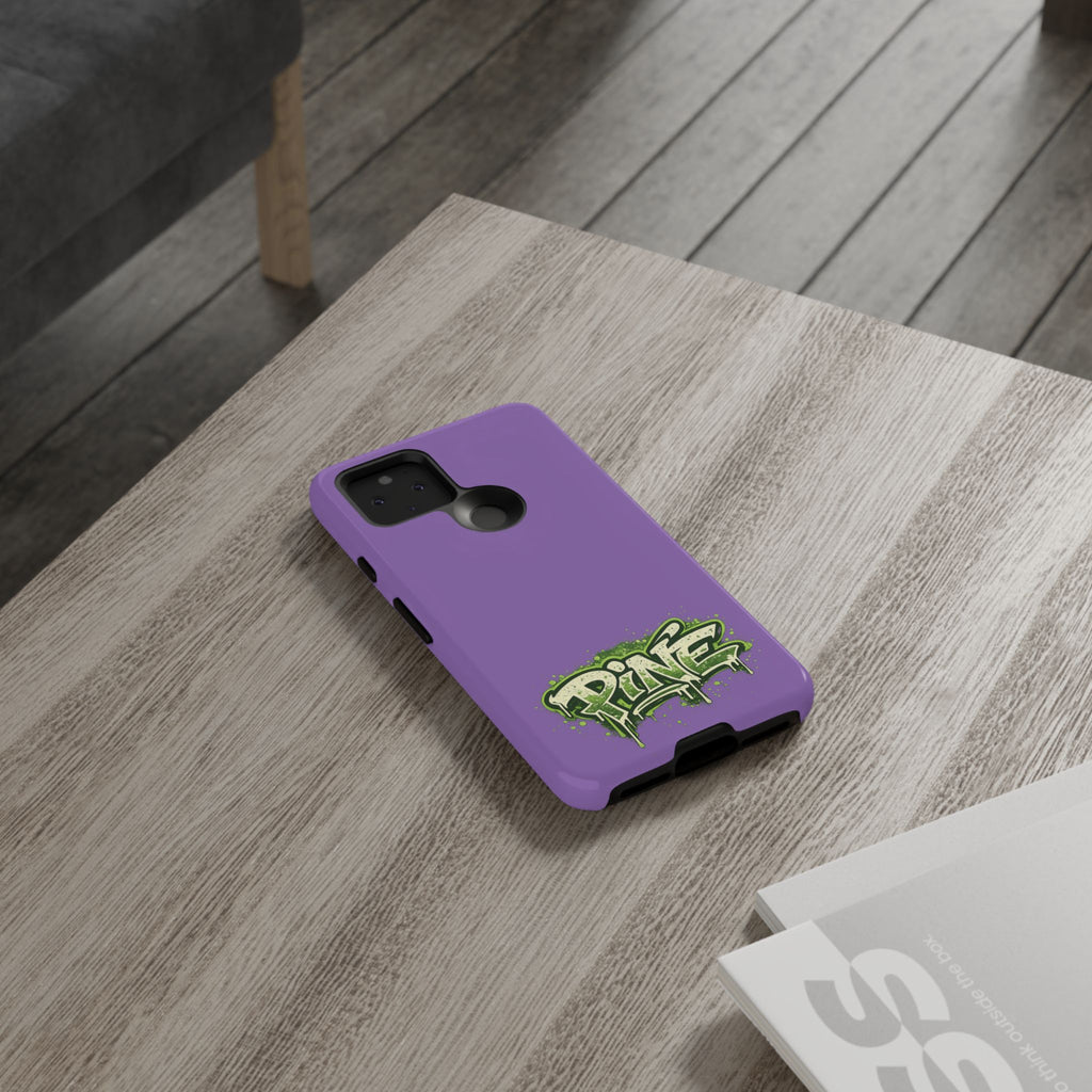 Phone Case — Purple Graffiti "Pine" Protective Cover