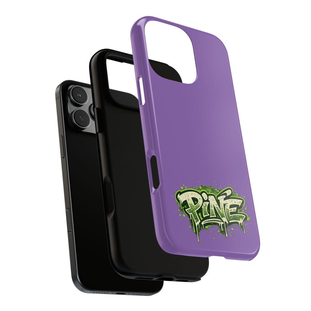 Phone Case — Purple Graffiti "Pine" Protective Cover