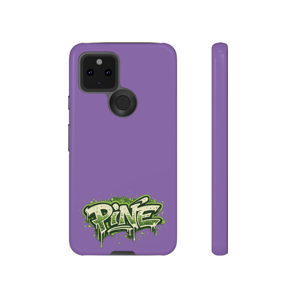 Phone Case — Purple Graffiti "Pine" Protective Cover