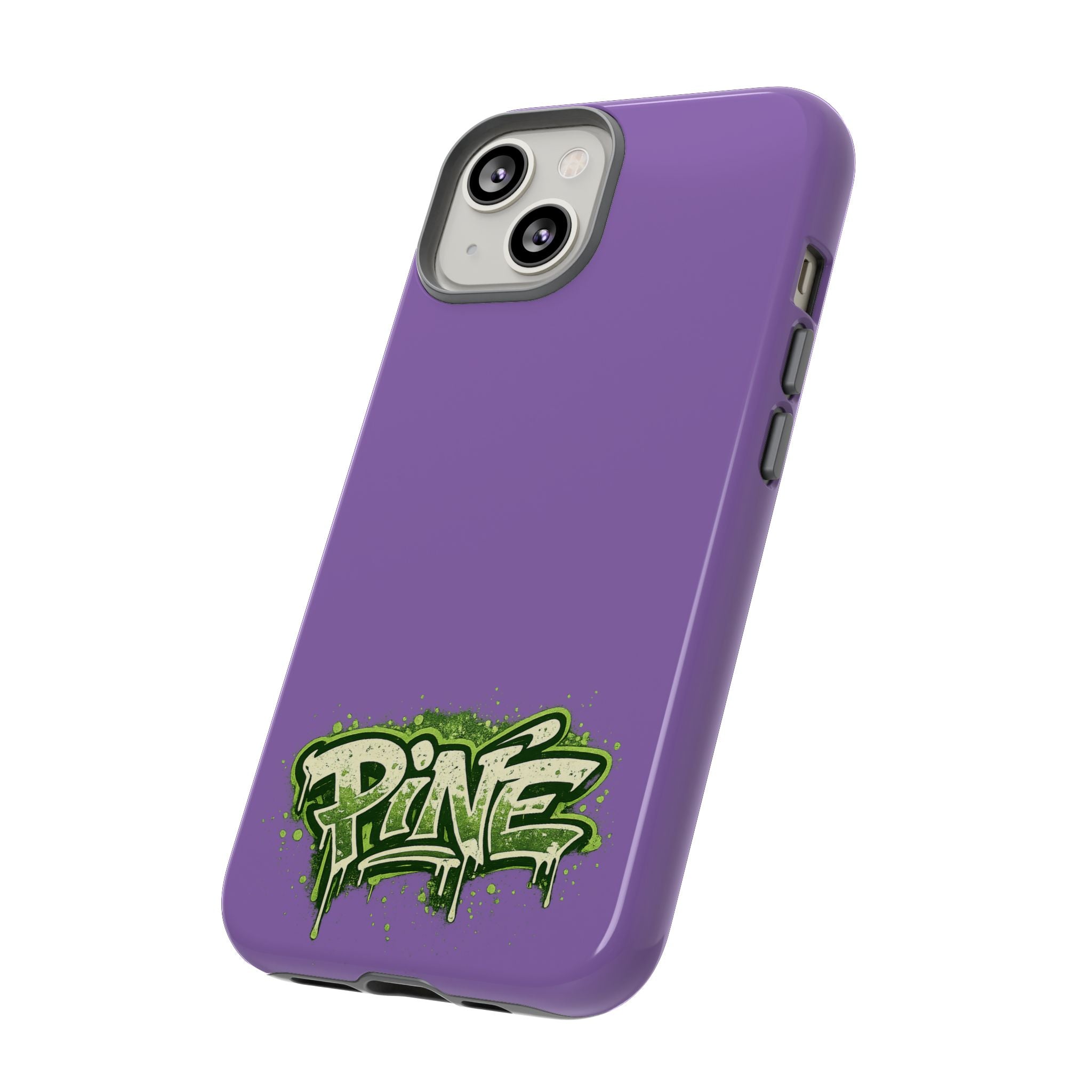 Phone Case — Purple Graffiti "Pine" Protective Cover