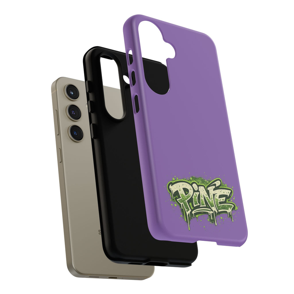 Phone Case — Purple Graffiti "Pine" Protective Cover