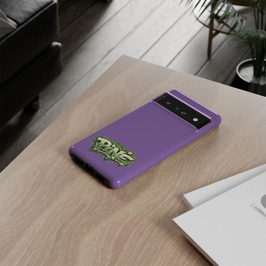 Phone Case — Purple Graffiti "Pine" Protective Cover