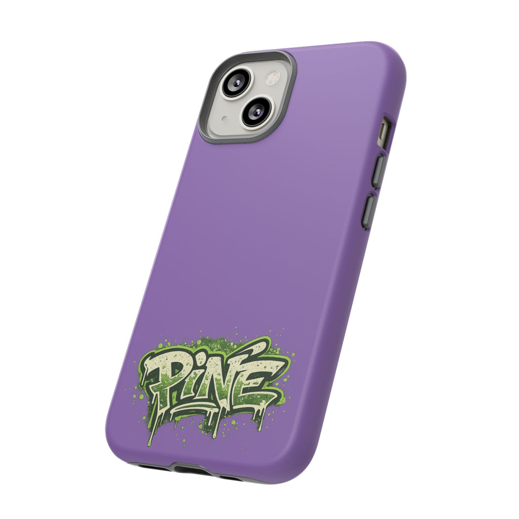Phone Case — Purple Graffiti "Pine" Protective Cover