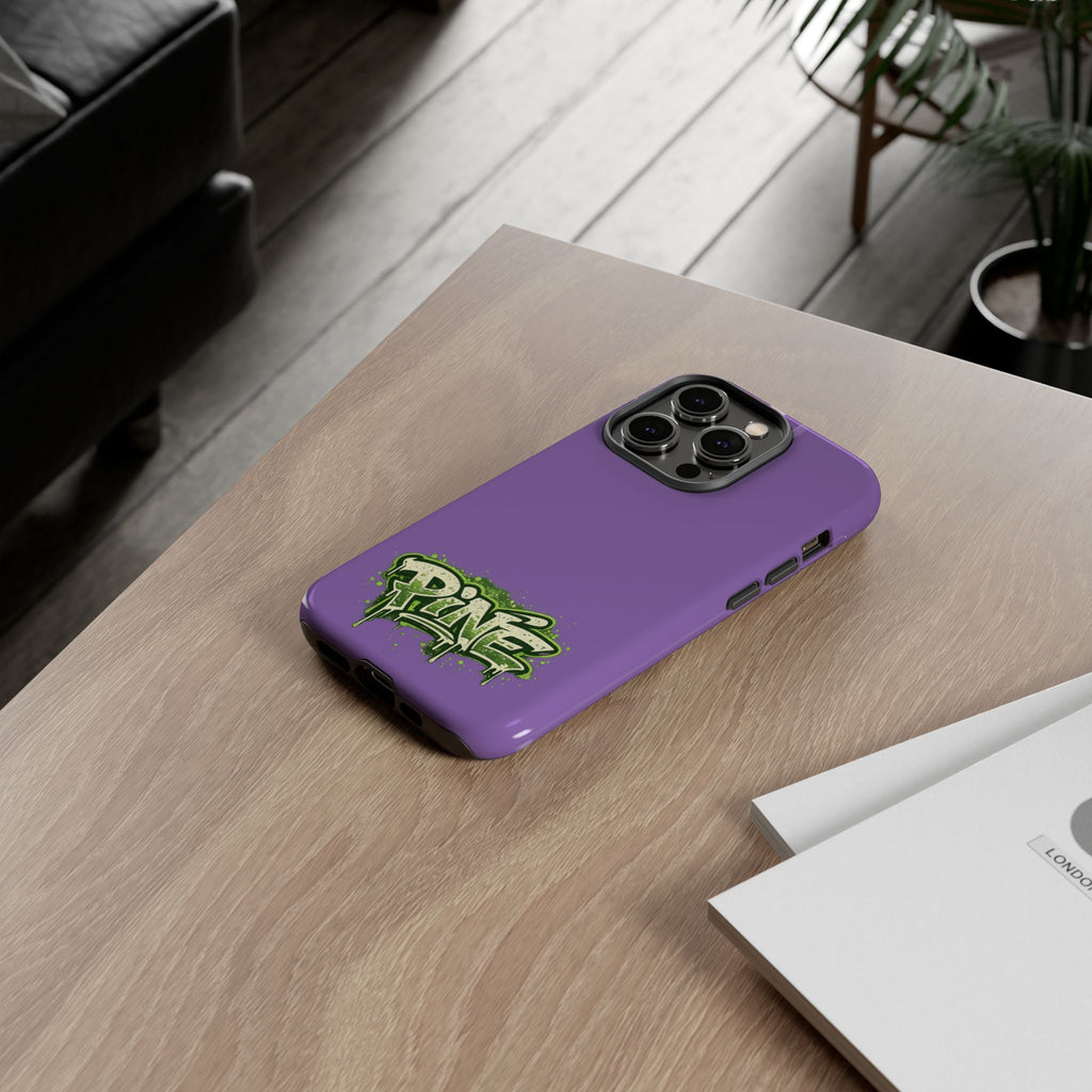 Phone Case — Purple Graffiti "Pine" Protective Cover