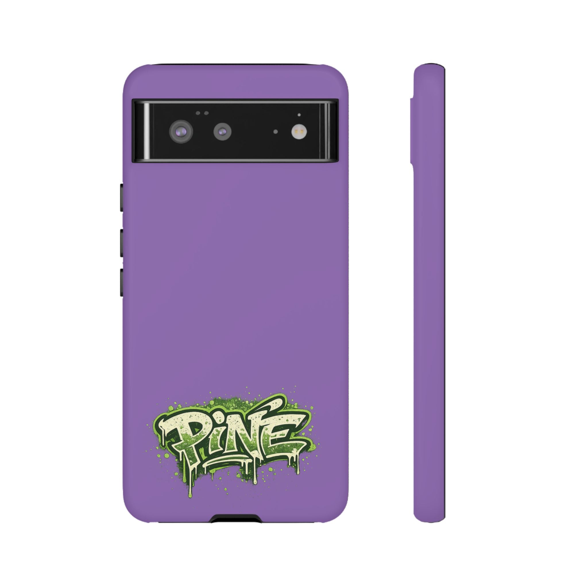 Phone Case — Purple Graffiti "Pine" Protective Cover