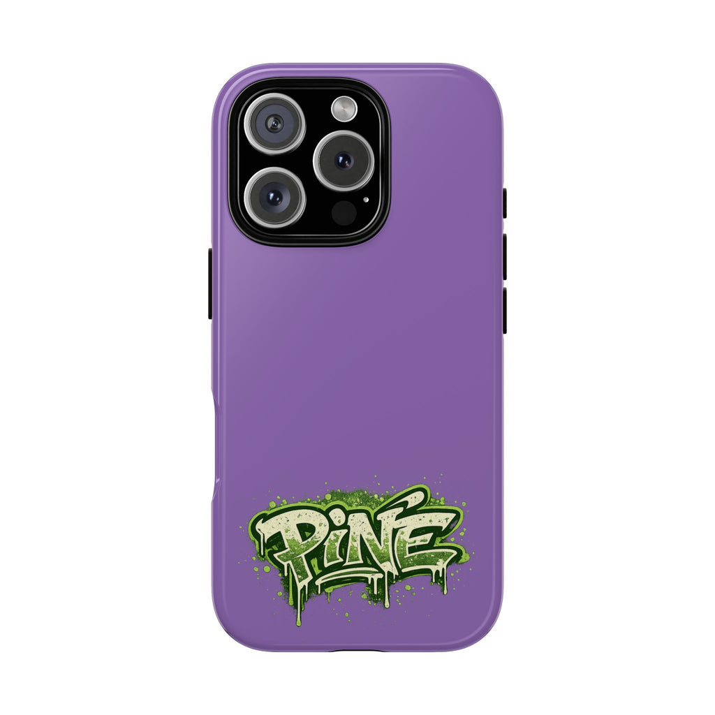Phone Case — Purple Graffiti "Pine" Protective Cover