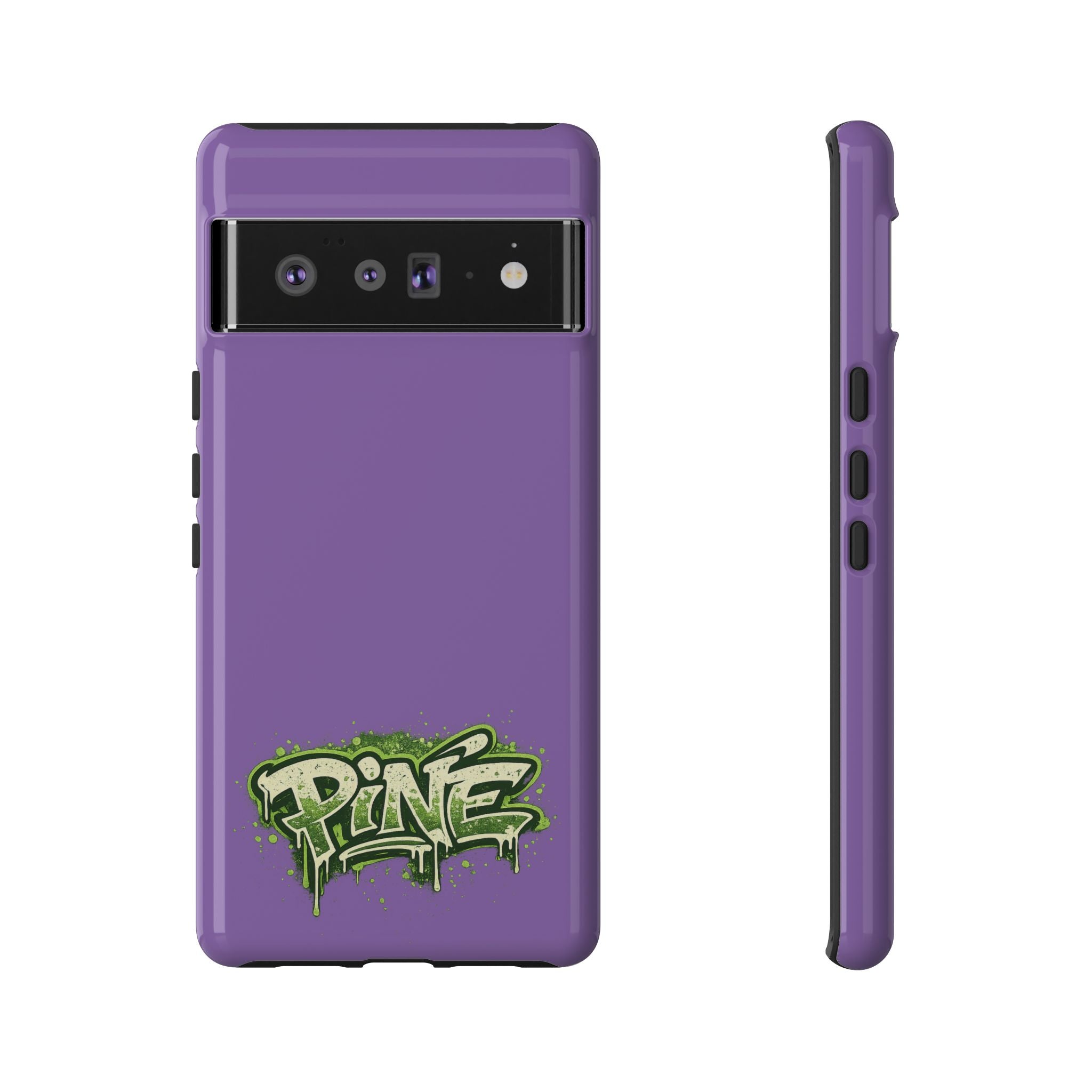 Phone Case — Purple Graffiti "Pine" Protective Cover