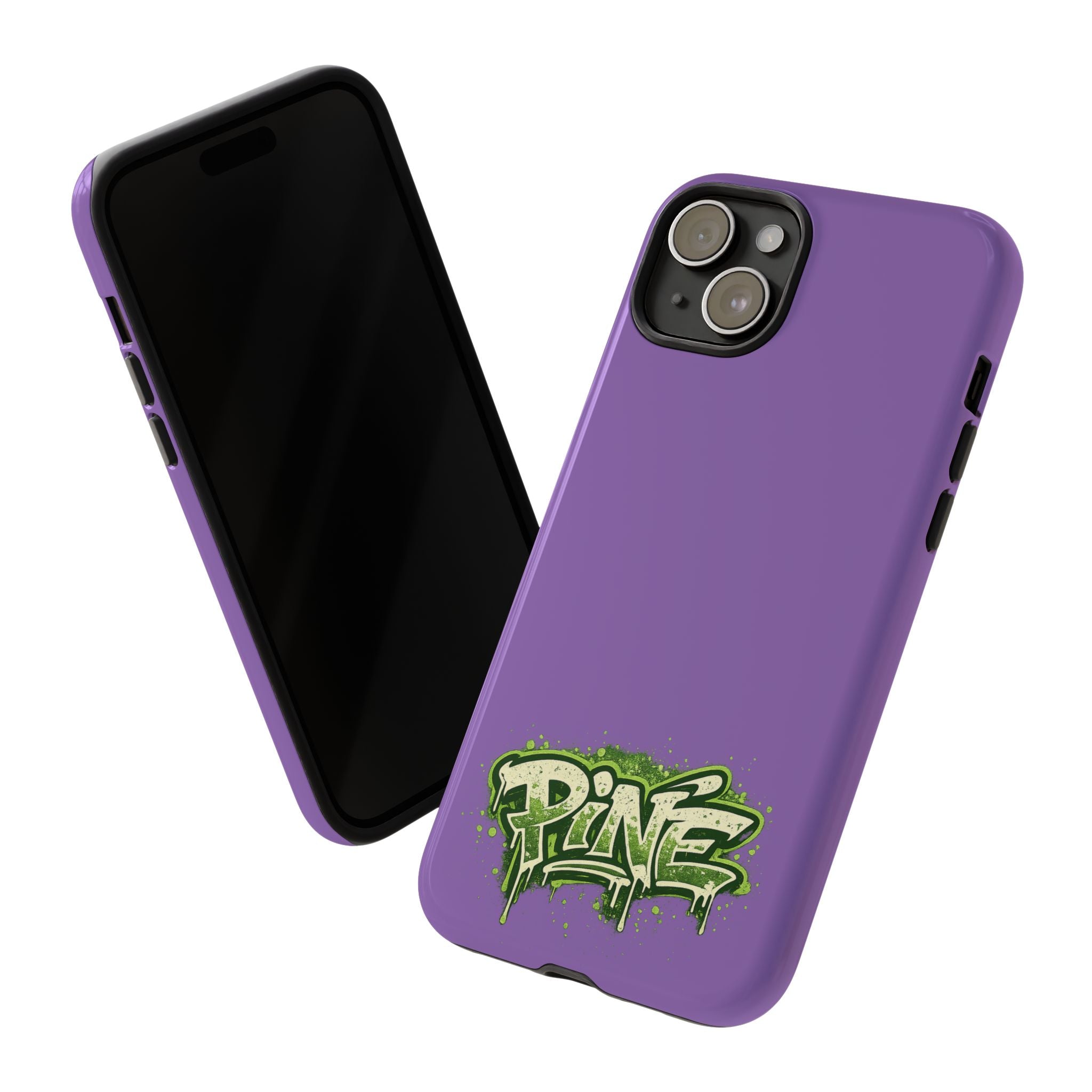 Phone Case — Purple Graffiti "Pine" Protective Cover