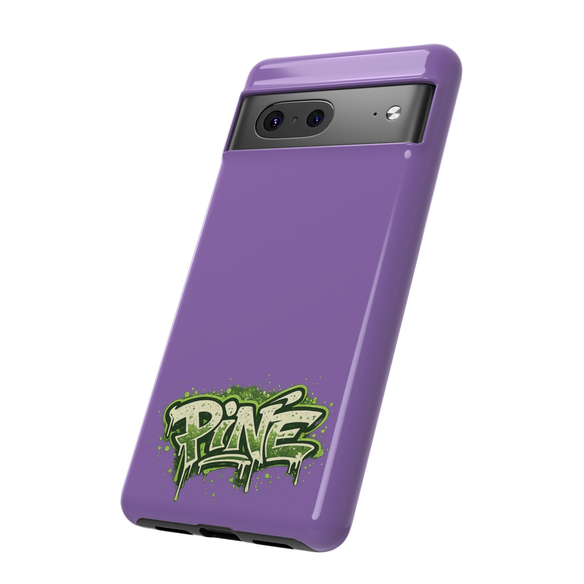 Phone Case — Purple Graffiti "Pine" Protective Cover