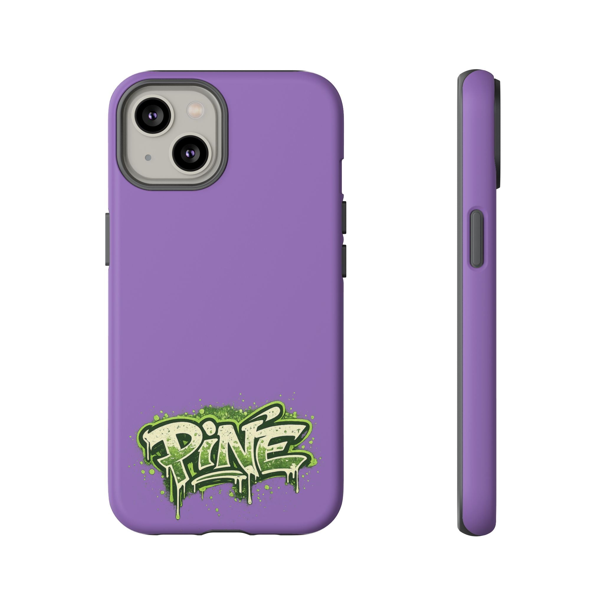 Phone Case — Purple Graffiti "Pine" Protective Cover