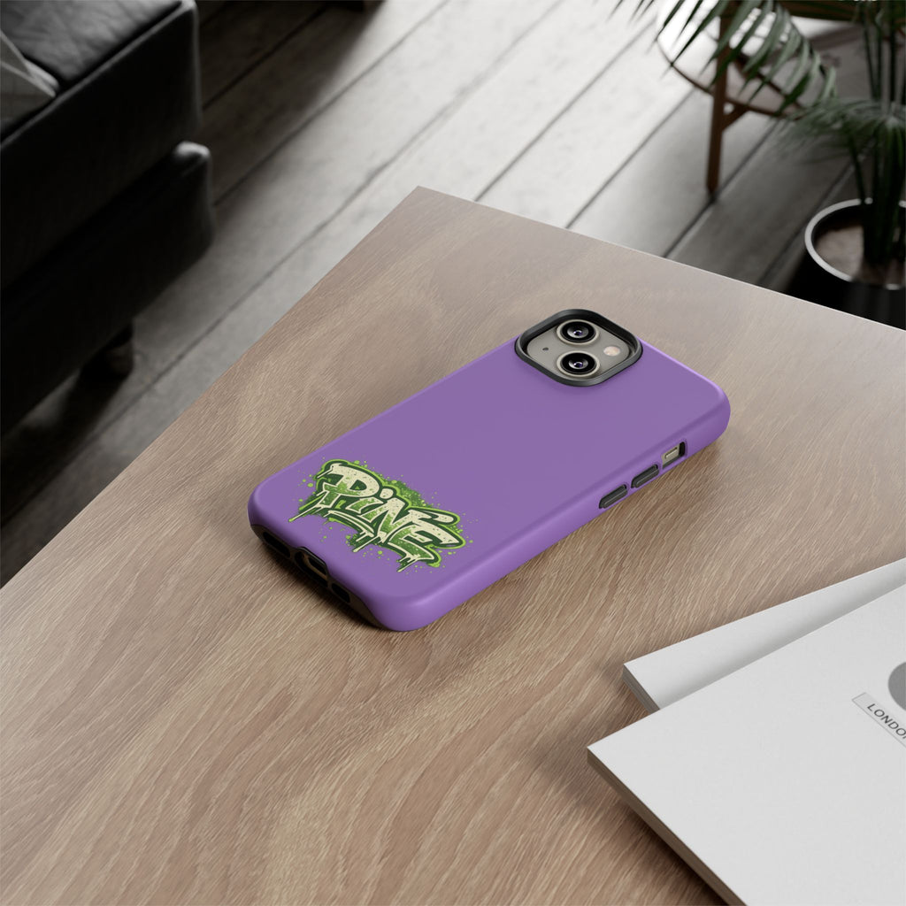 Phone Case — Purple Graffiti "Pine" Protective Cover