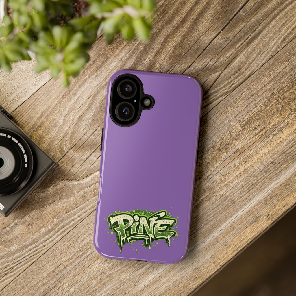 Phone Case — Purple Graffiti "Pine" Protective Cover