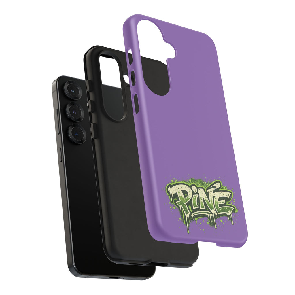 Phone Case — Purple Graffiti "Pine" Protective Cover