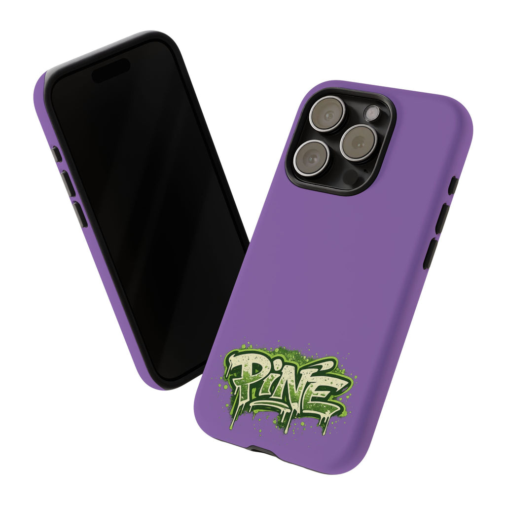 Phone Case — Purple Graffiti "Pine" Protective Cover