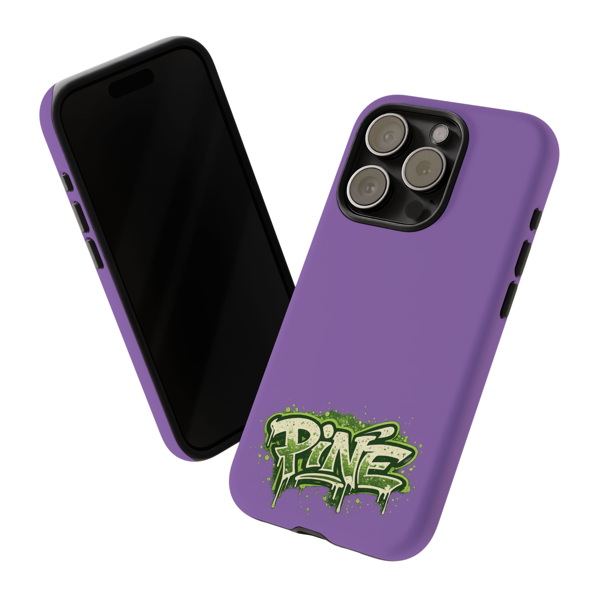 Phone Case — Purple Graffiti "Pine" Protective Cover
