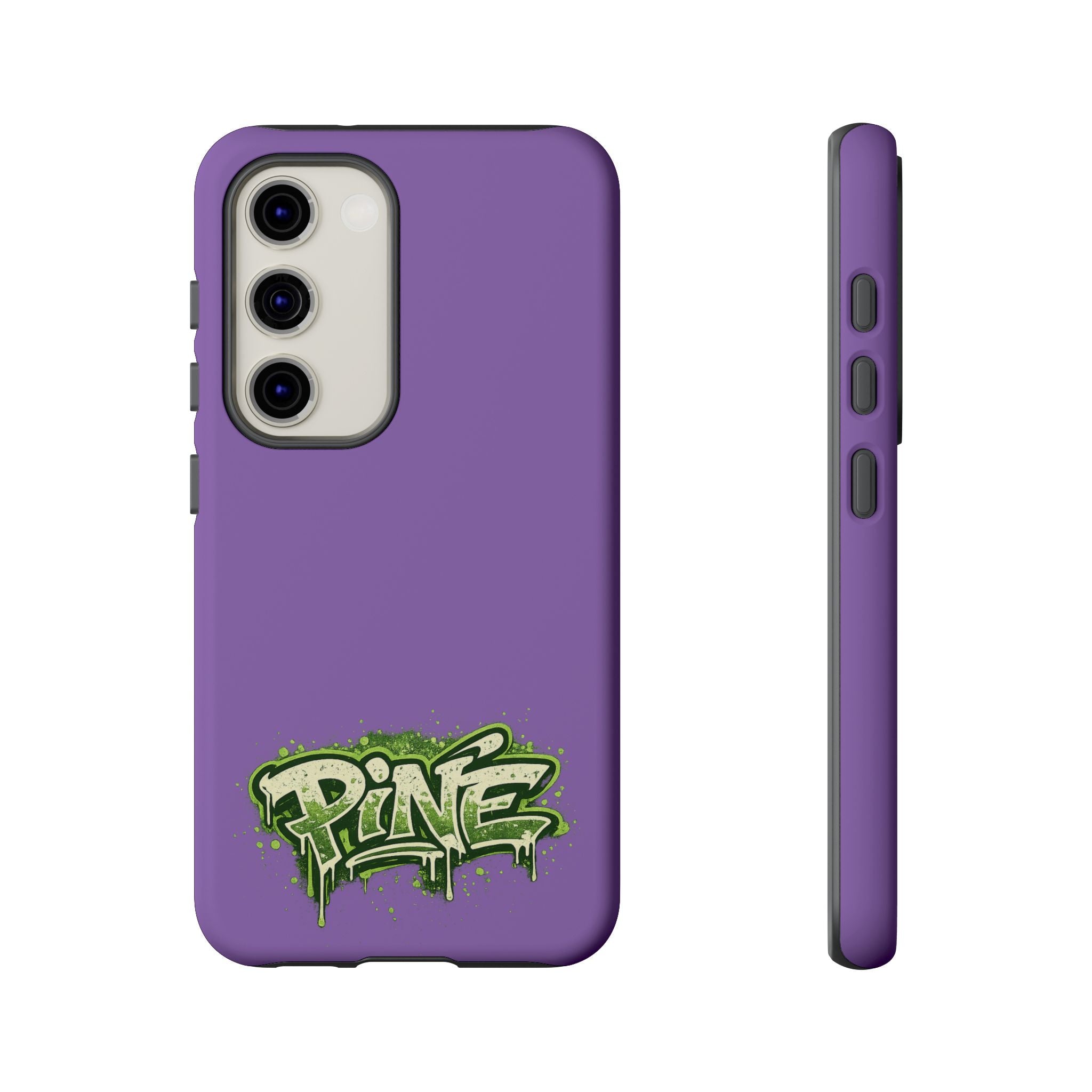 Phone Case — Purple Graffiti "Pine" Protective Cover