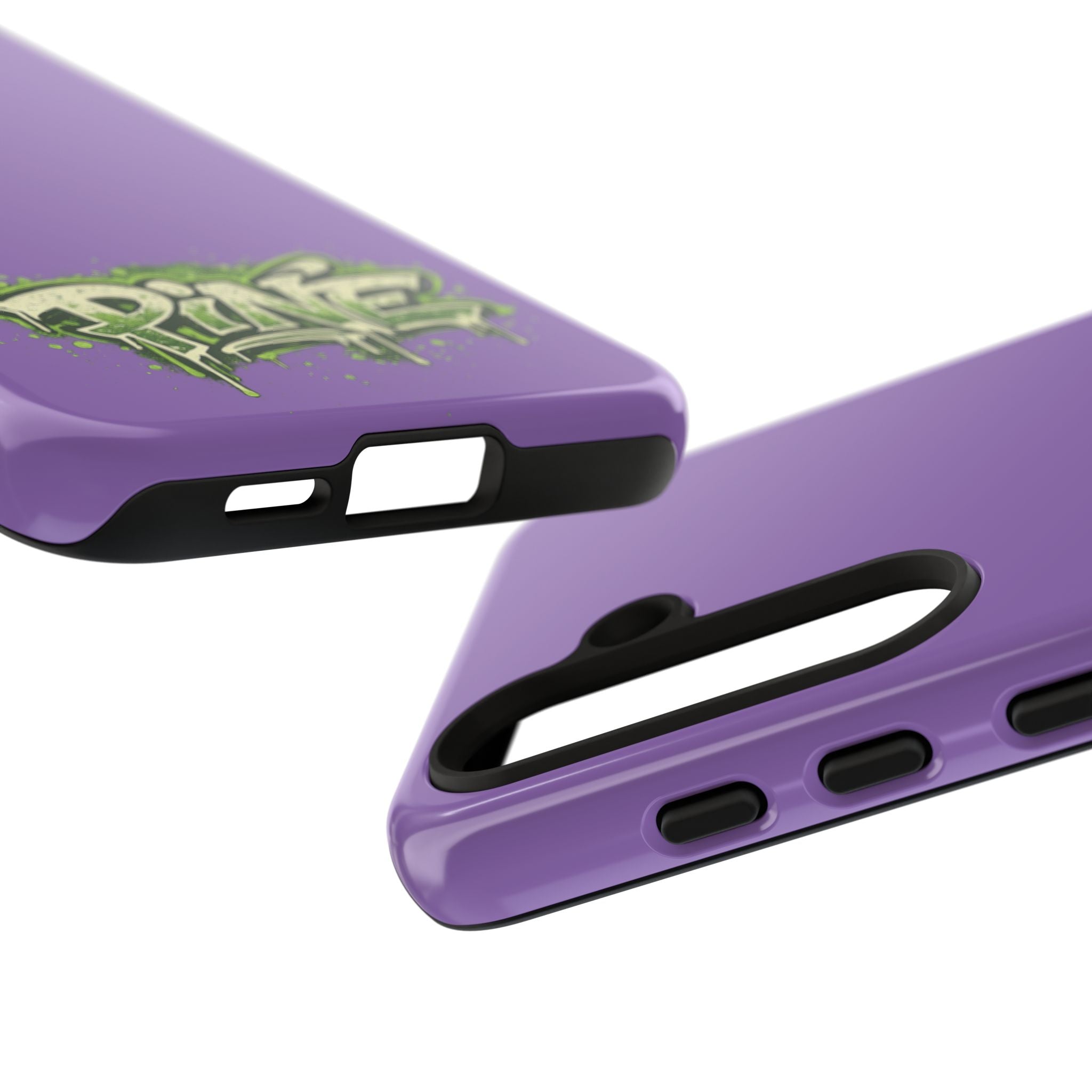 Phone Case — Purple Graffiti "Pine" Protective Cover