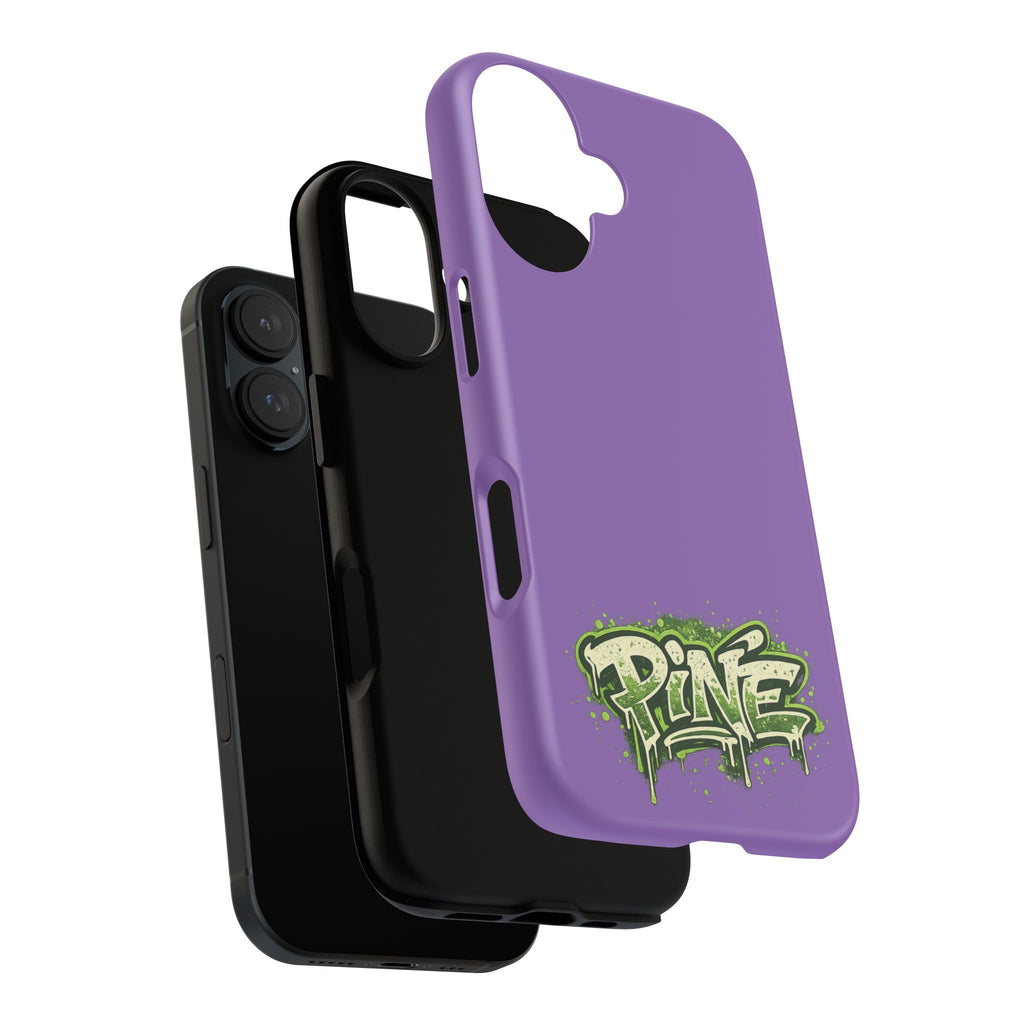 Phone Case — Purple Graffiti "Pine" Protective Cover