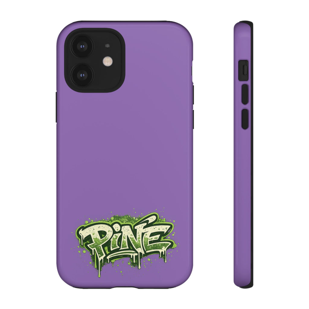 Phone Case — Purple Graffiti "Pine" Protective Cover