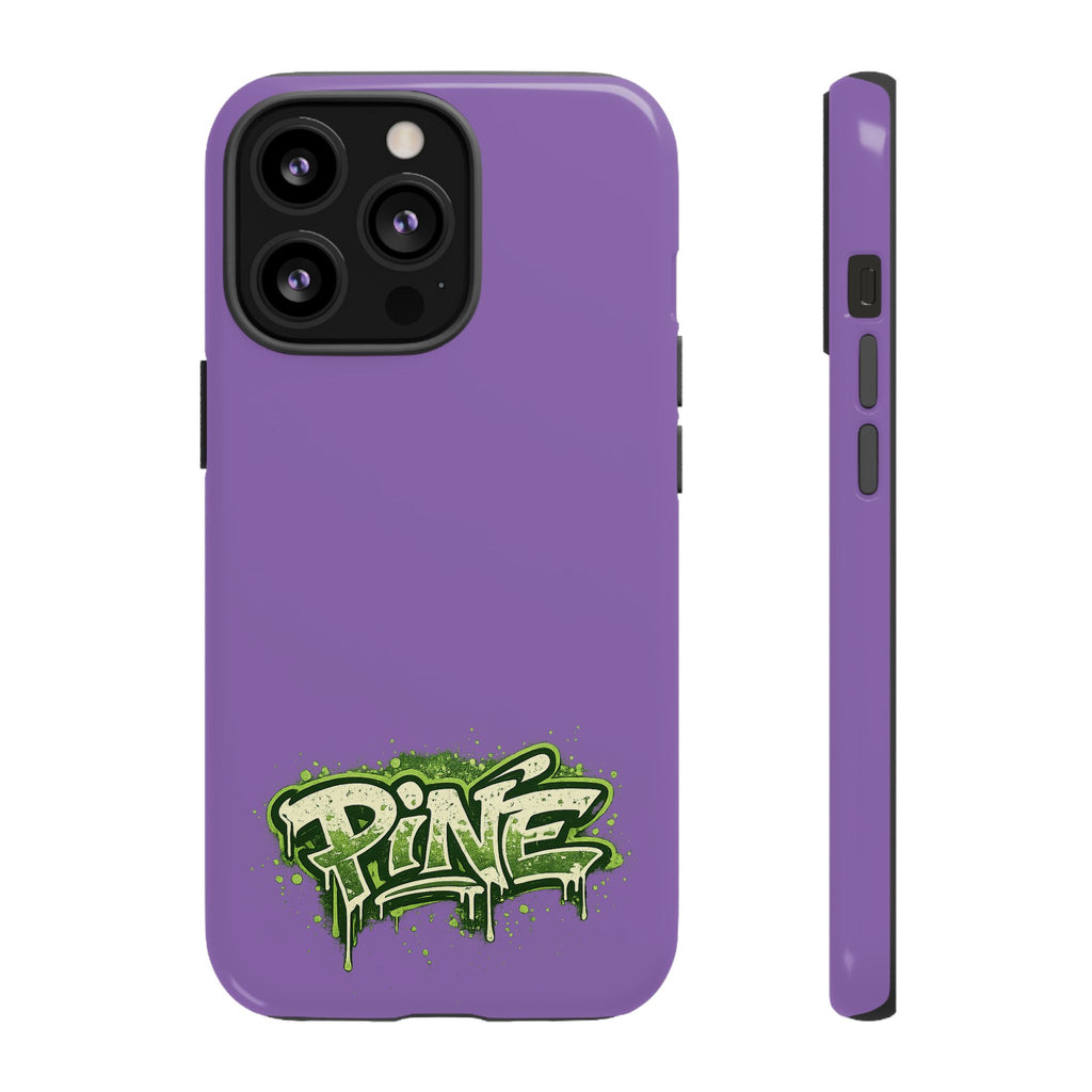 Phone Case — Purple Graffiti "Pine" Protective Cover