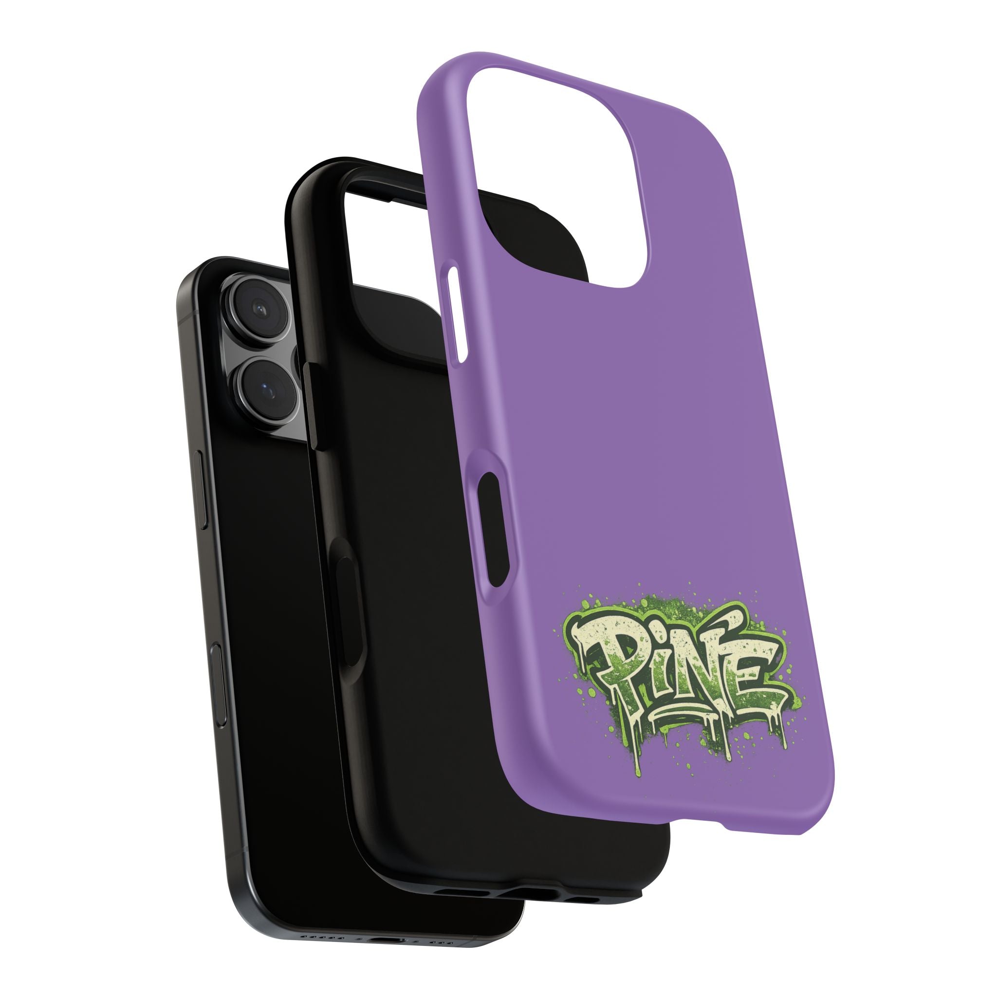 Phone Case — Purple Graffiti "Pine" Protective Cover