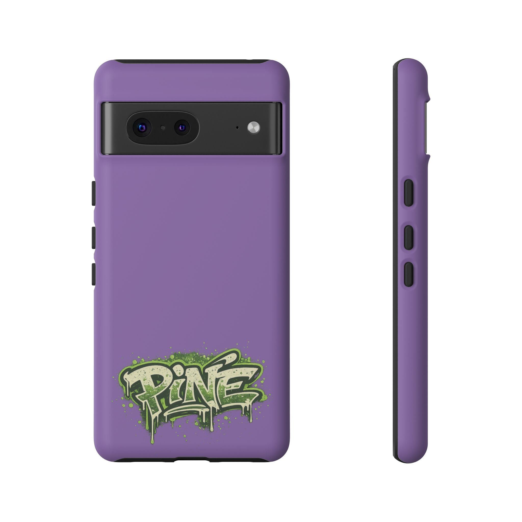 Phone Case — Purple Graffiti "Pine" Protective Cover