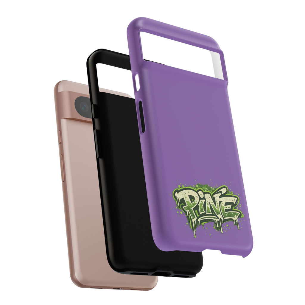 Phone Case — Purple Graffiti "Pine" Protective Cover