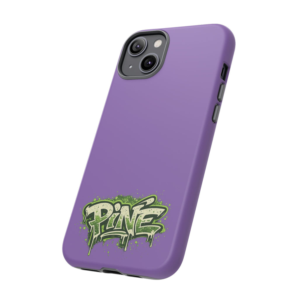 Phone Case — Purple Graffiti "Pine" Protective Cover