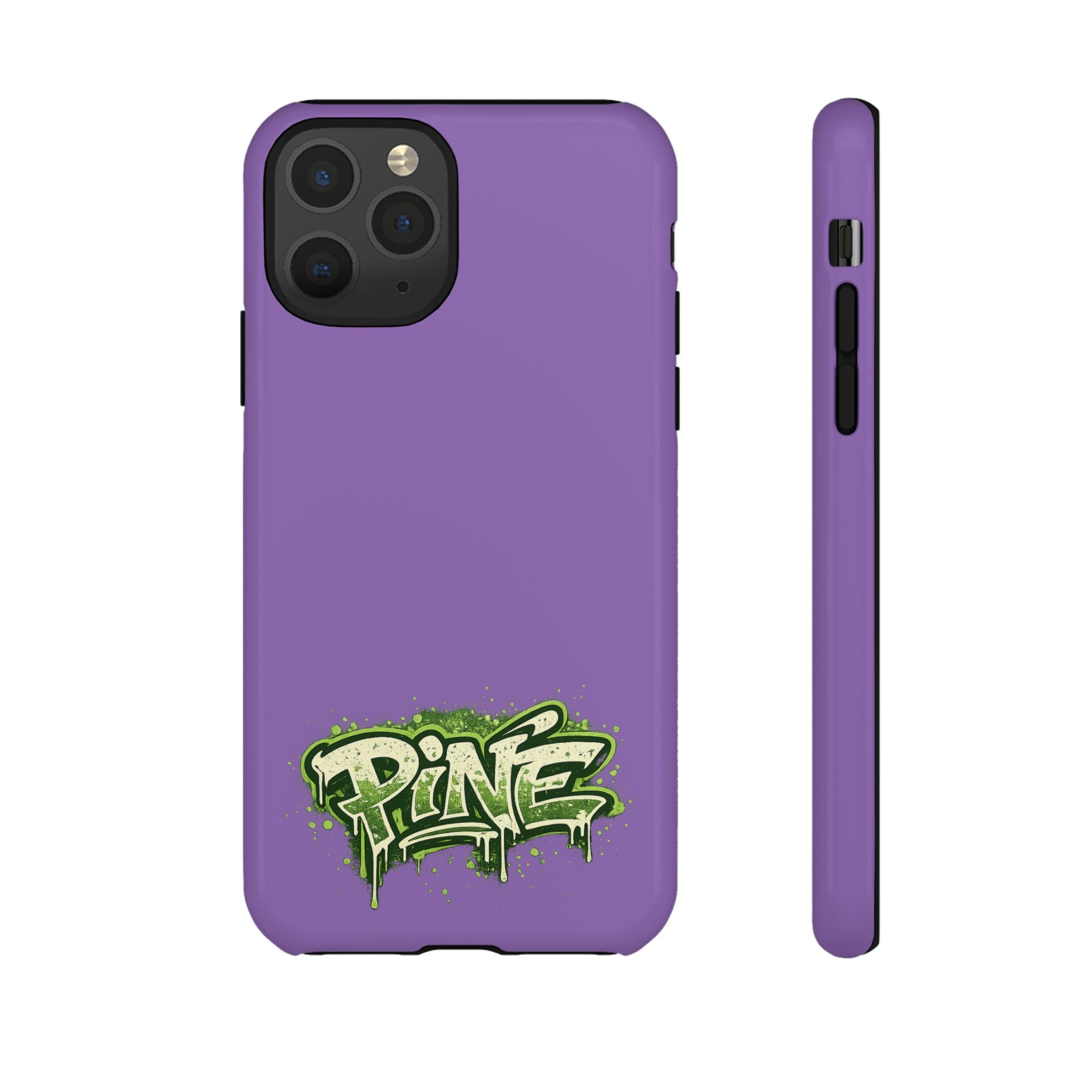 Phone Case — Purple Graffiti "Pine" Protective Cover