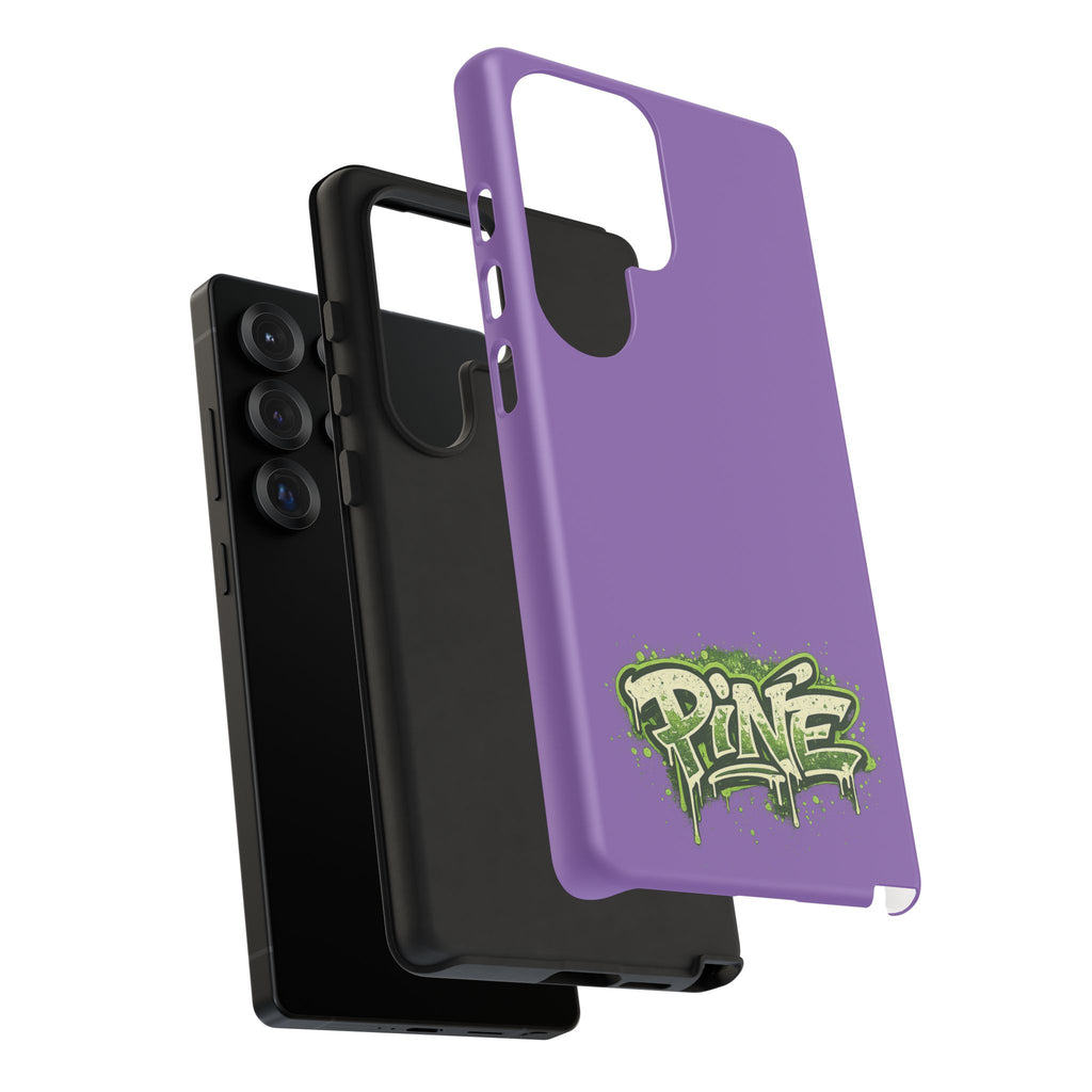 Phone Case — Purple Graffiti "Pine" Protective Cover